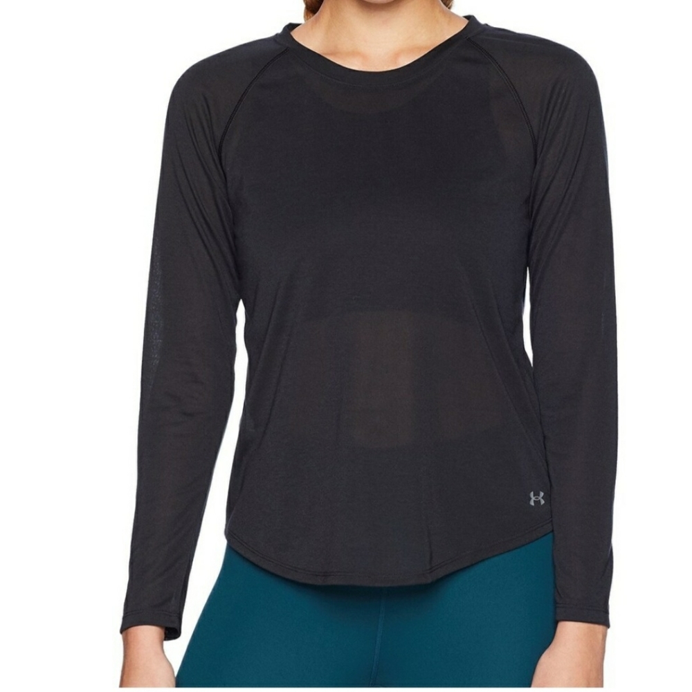 NWT Under Armour open back long sleeve in purple
